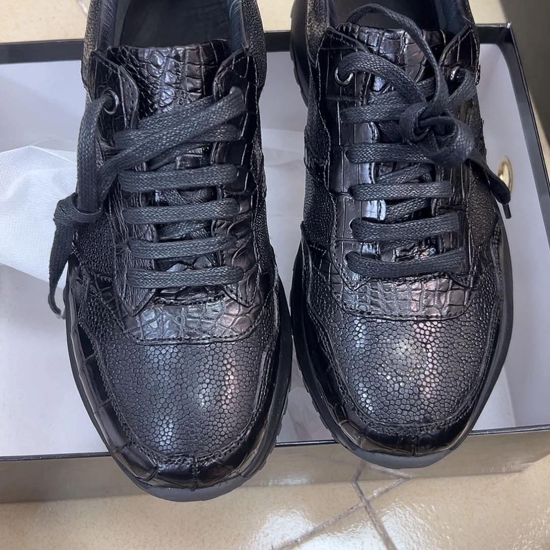 珍珠也配牛皮38码