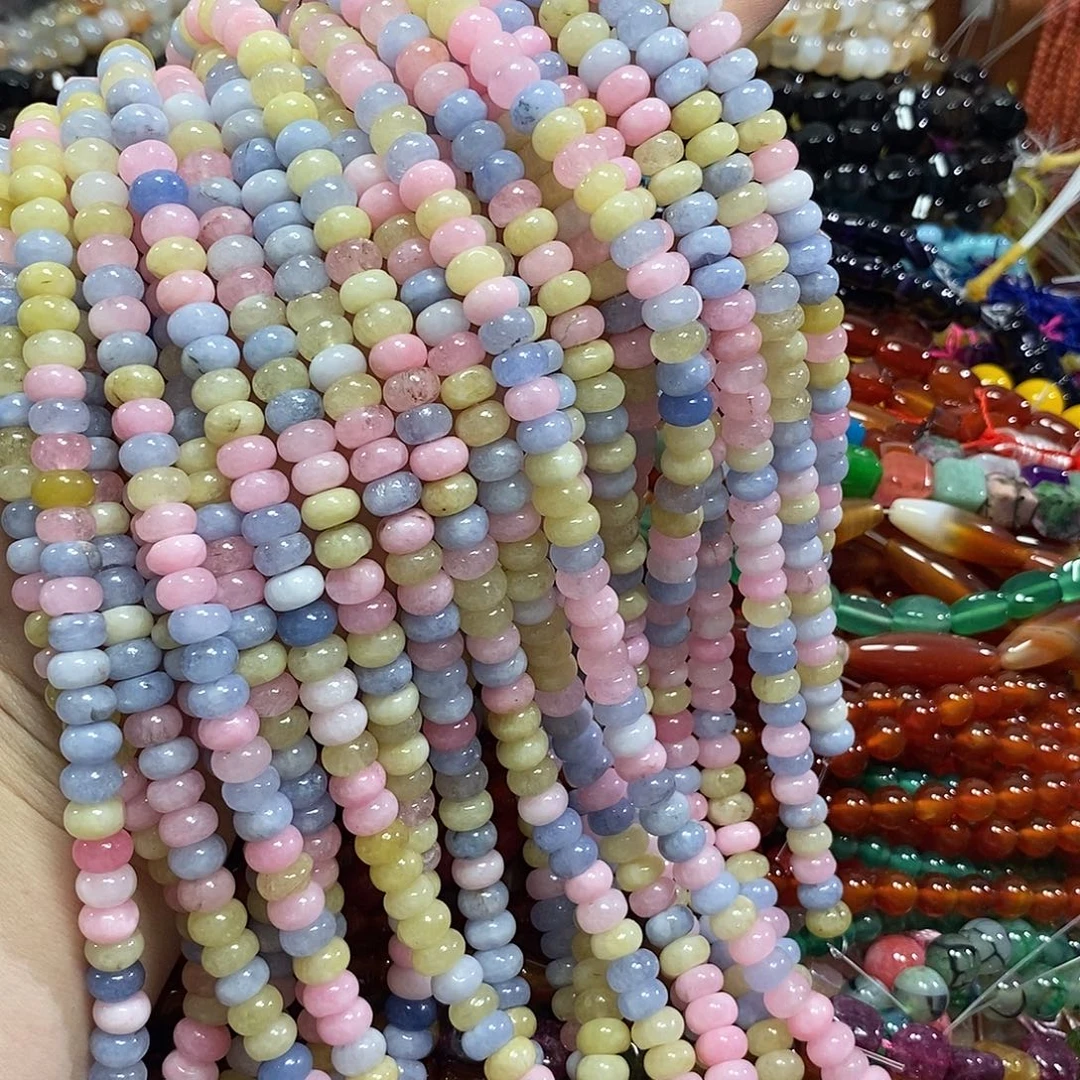 玛瑙/玉髓未镶嵌珠宝半成品摩根算盘卡8m到手两条