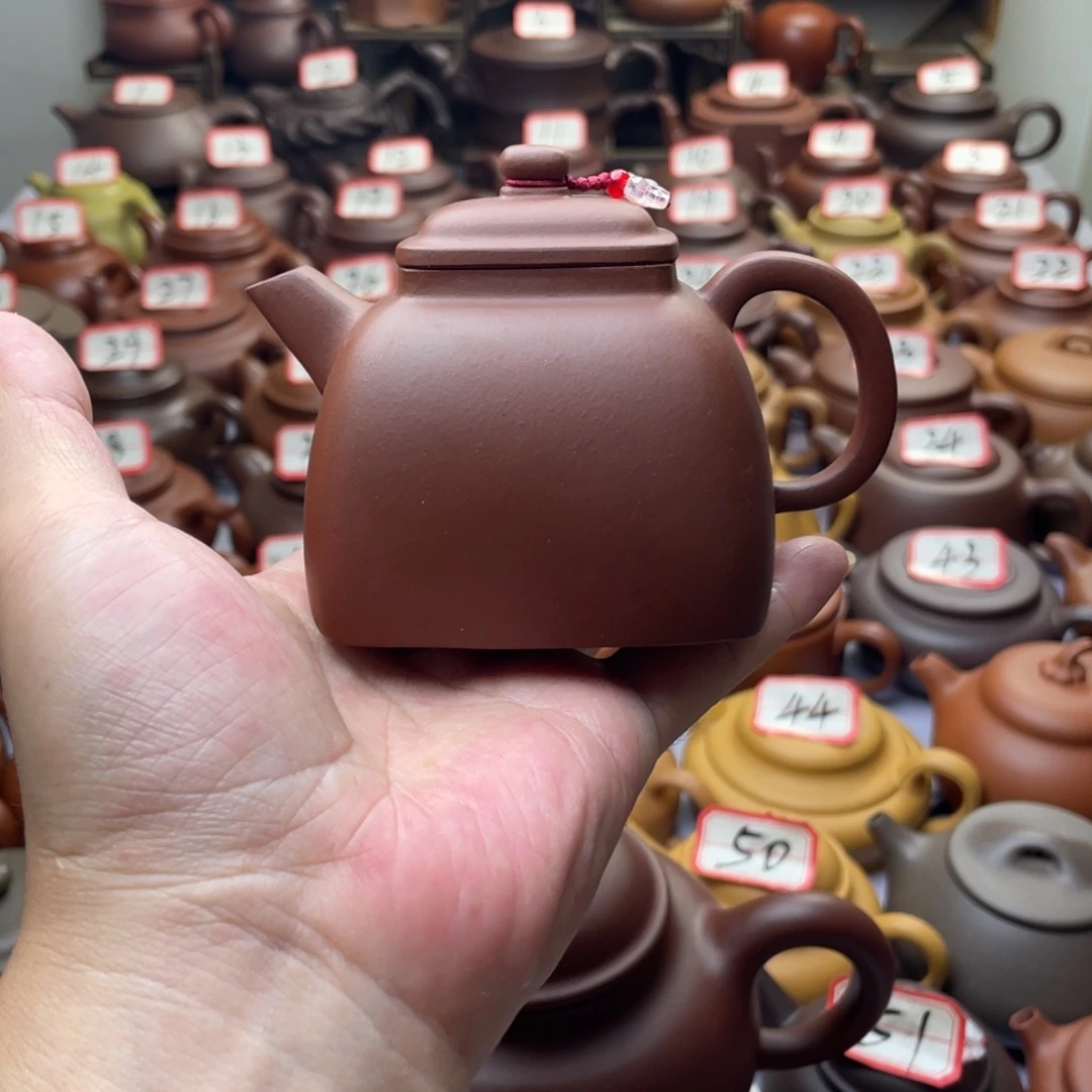 即***发紫砂茶壶宜兴紫砂半手工