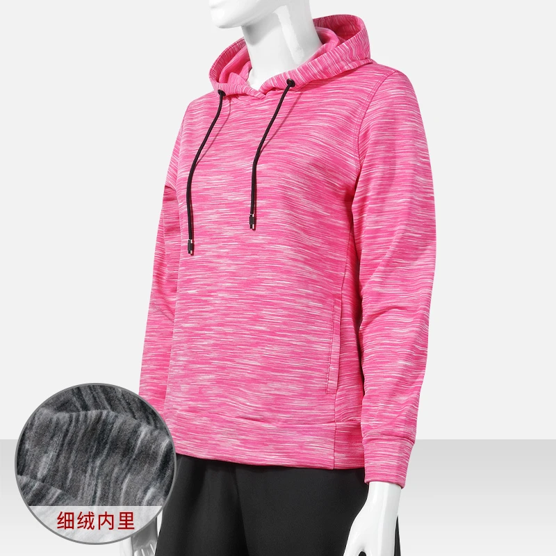 美式休闲时尚运动连帽卫衣外套女冬季新款健身设计感小众气质上衣