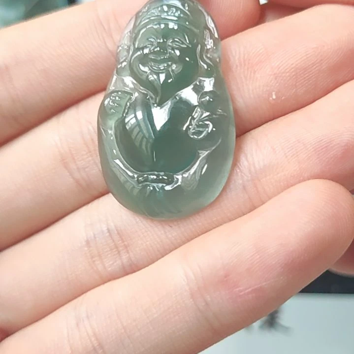 颈饰未镶嵌翡翠财神