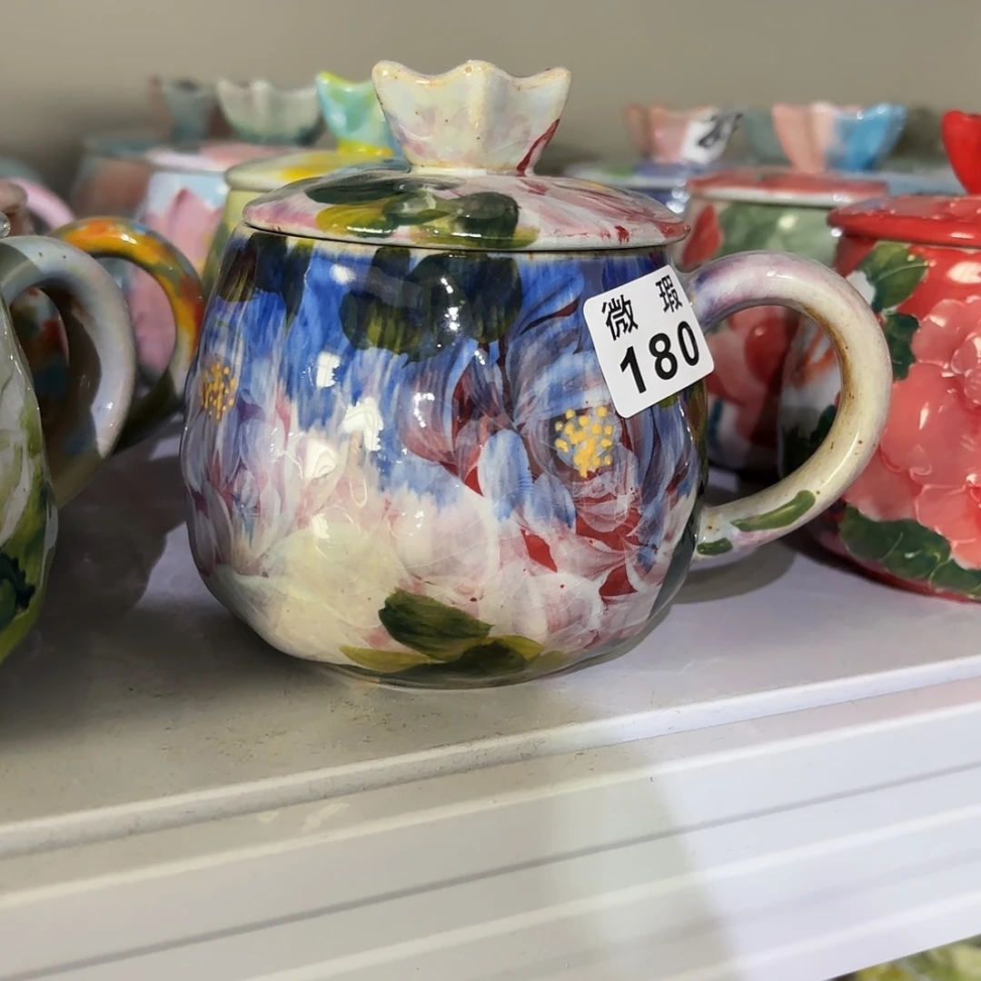 景德镇手绘高温釉下彩陶瓷茶具