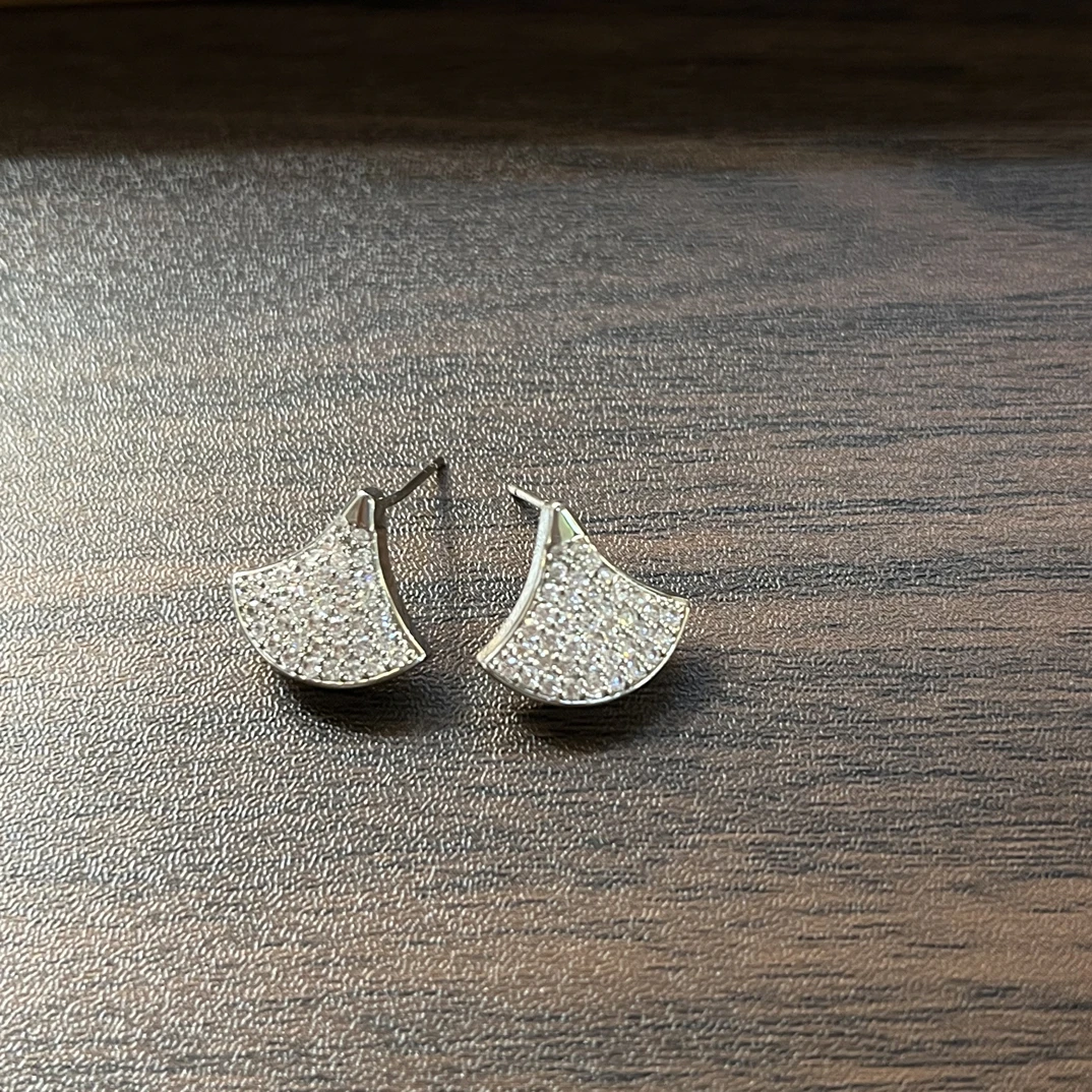 非金属亚克力耳饰 N627满镶裙子款耳饰