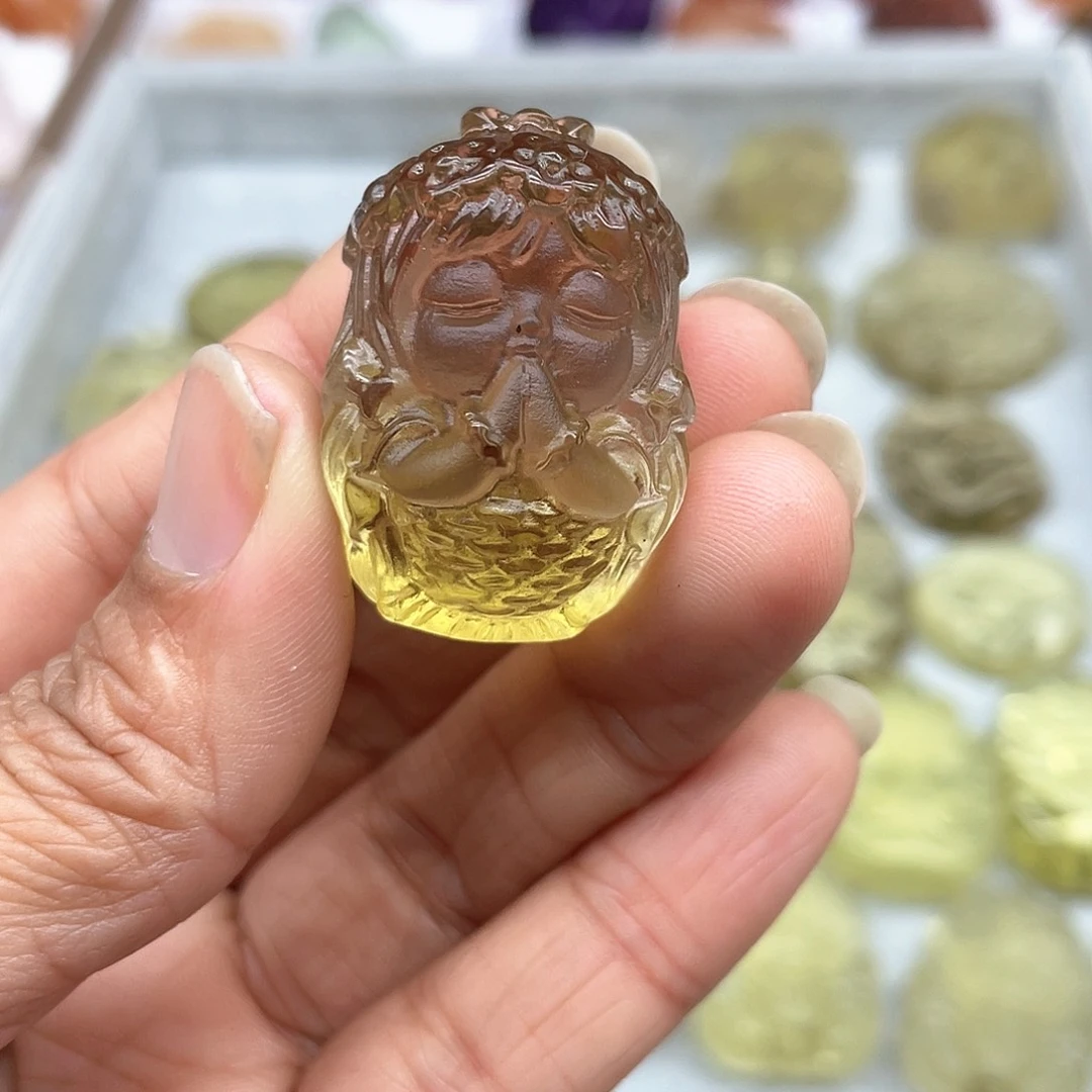 水晶吊坠(不含链)未镶嵌橘****.