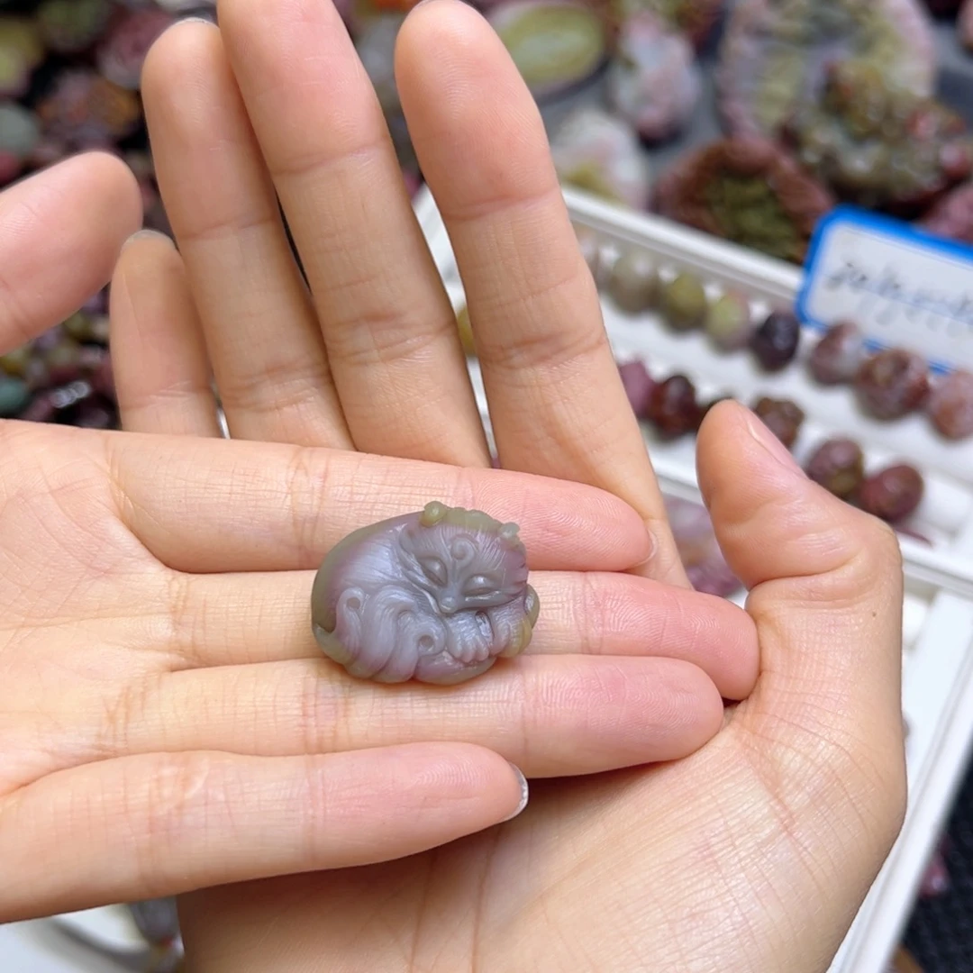 玛瑙/玉髓吊坠未镶嵌祥****子定制