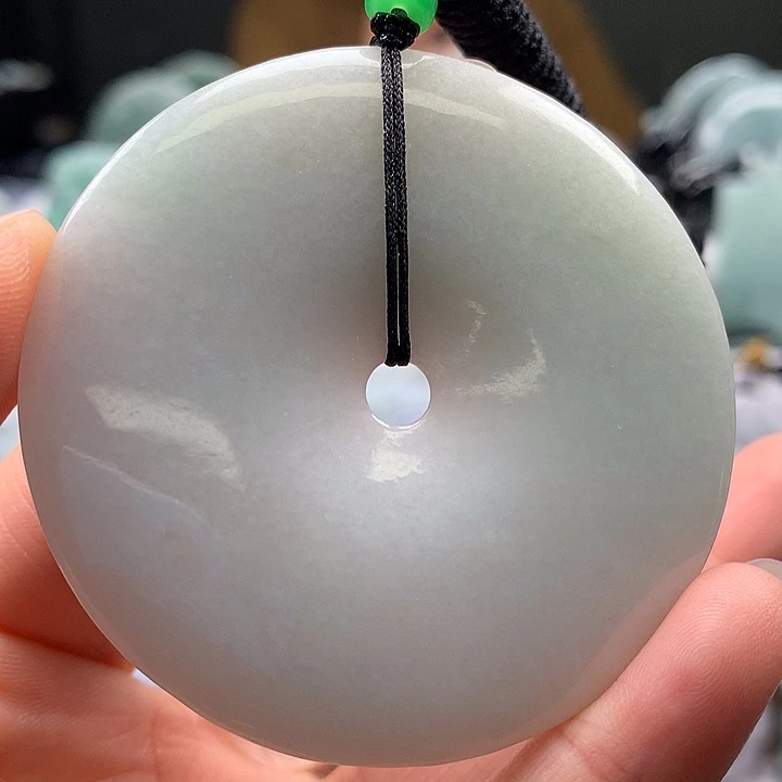 翡翠未镶嵌颈饰大平安扣福利