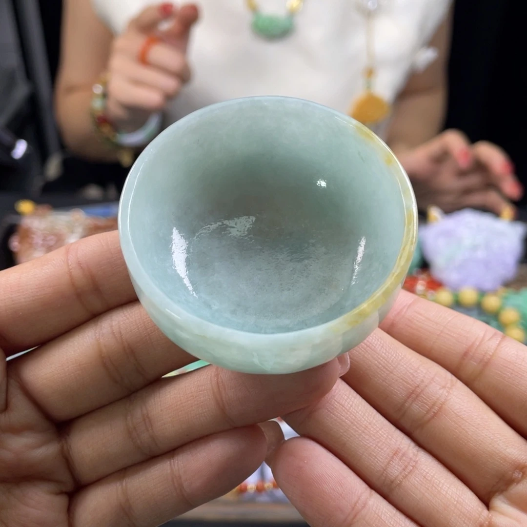 金***子翡翠摆件未镶嵌代编织