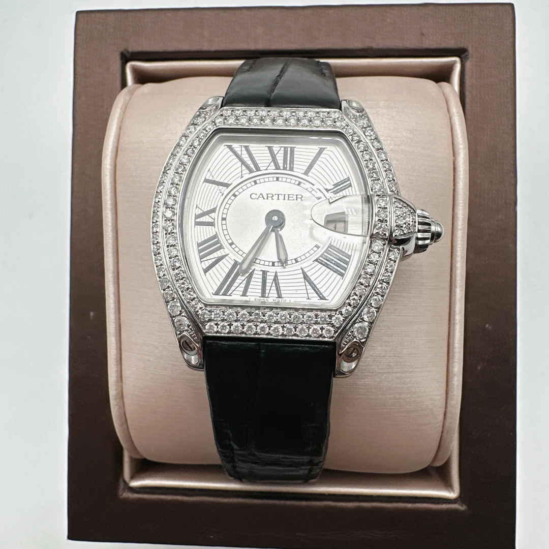 95新 Cartier/卡地亚 卡地亚114-1石英后钻赠送表带赠送手链