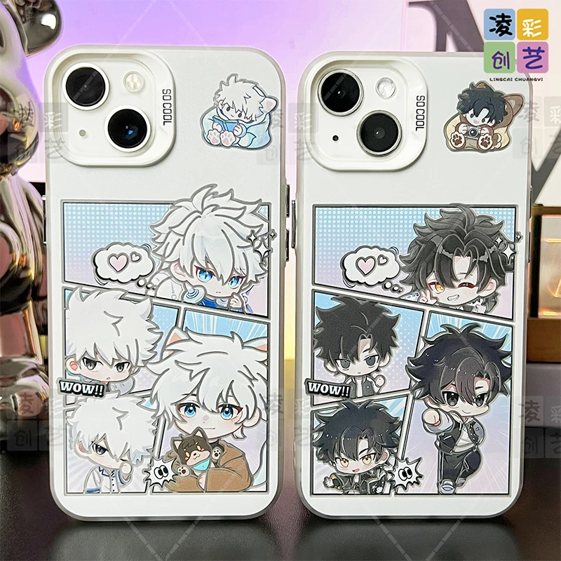 凌彩创艺适用于苹果16小米华为动漫时光代理人陆光大孔IMD彩银壳