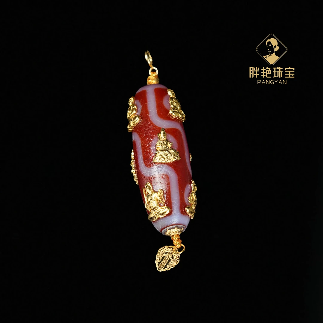 L*【太安】2.0升级版-18k众神归位八大守护九眼珠吊坠@ZMN03021812@