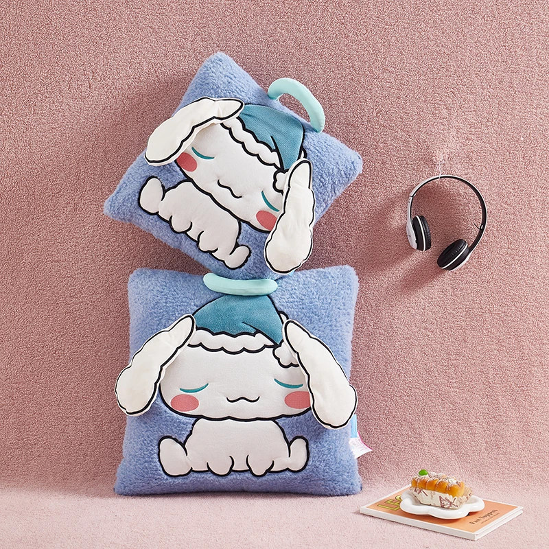 A【三丽鸥双面长绒玉桂狗】可爱加厚二合一两用可折叠易清洗大冬被