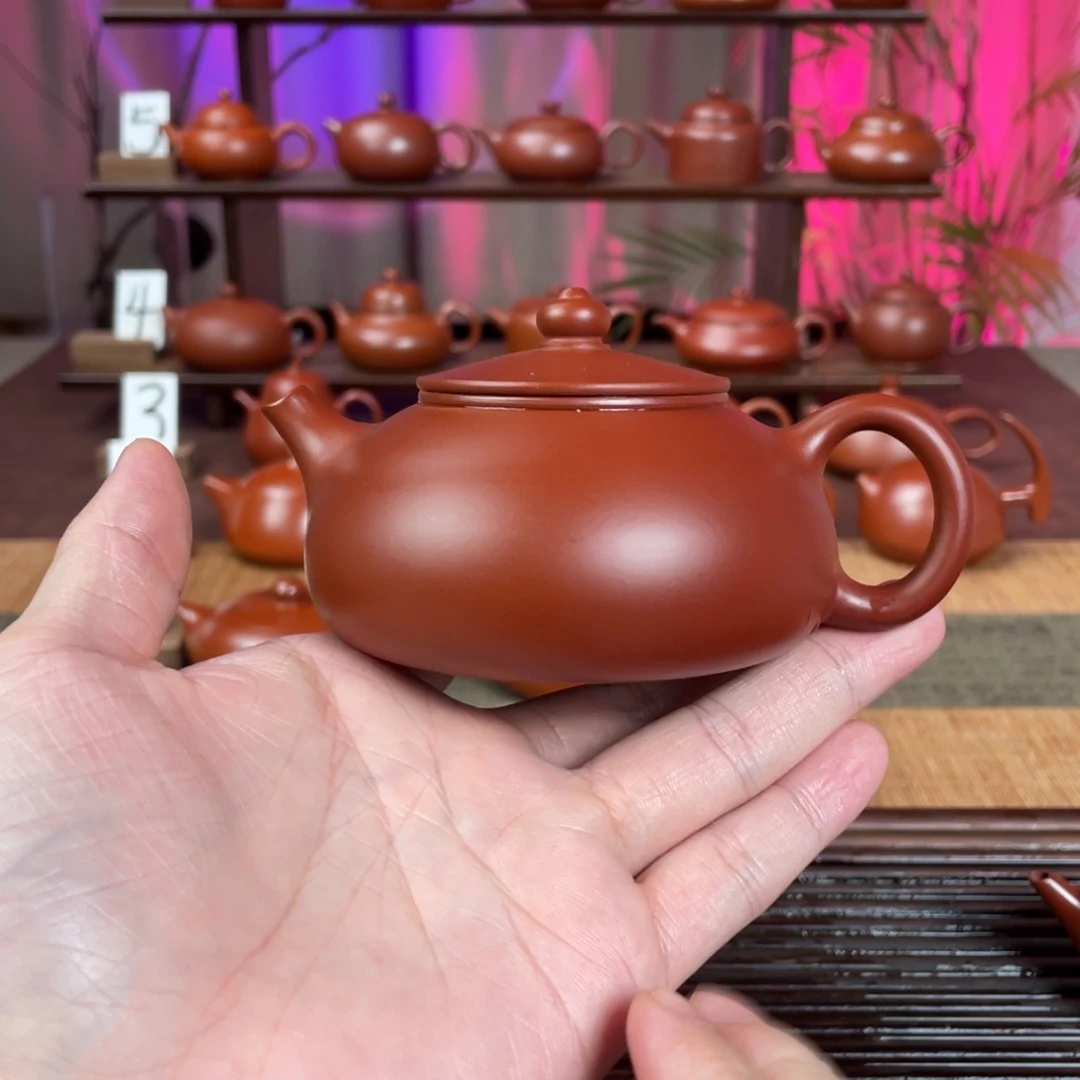 卓***金茶壶紫砂精工寒江177cc