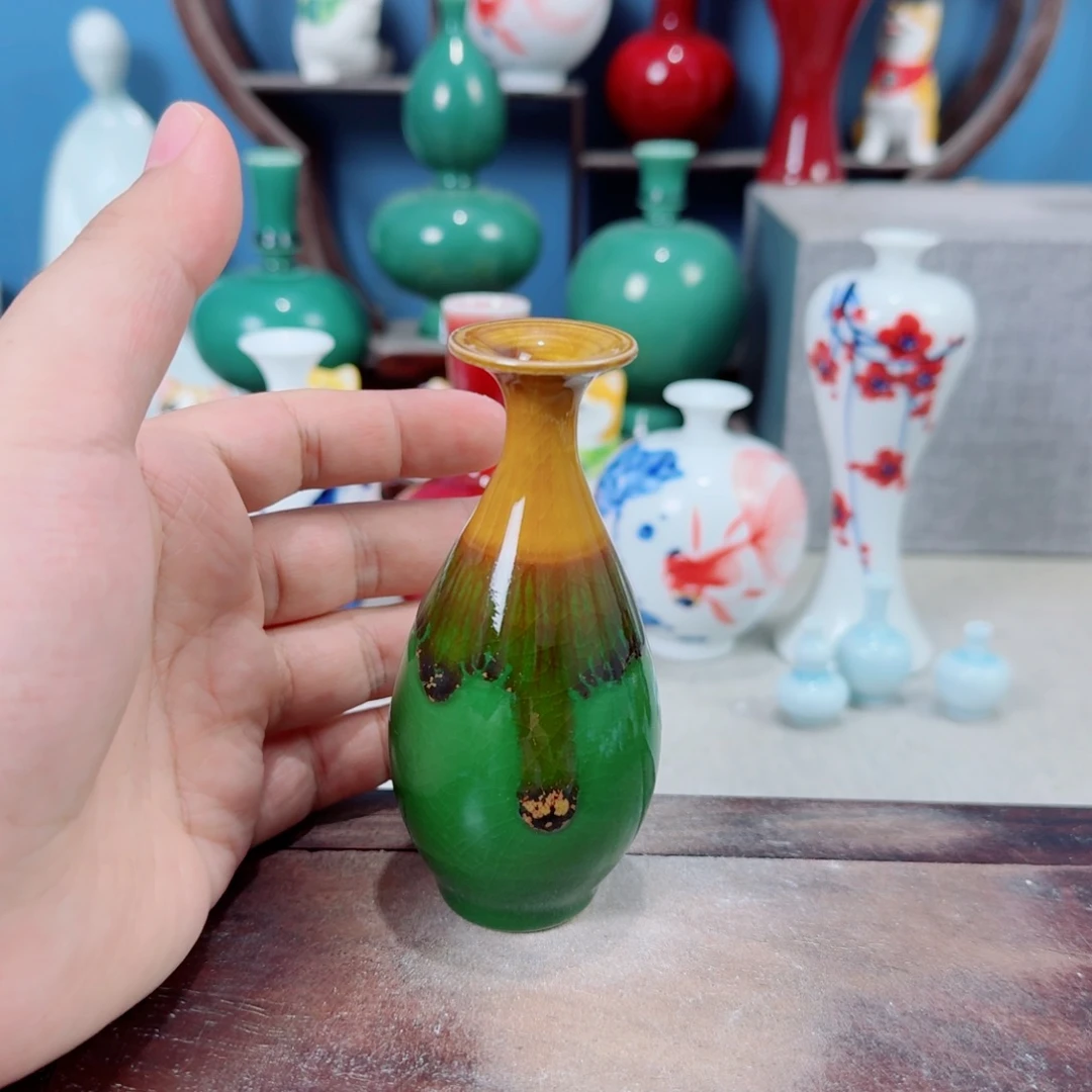 陶瓷手工小花器摆件