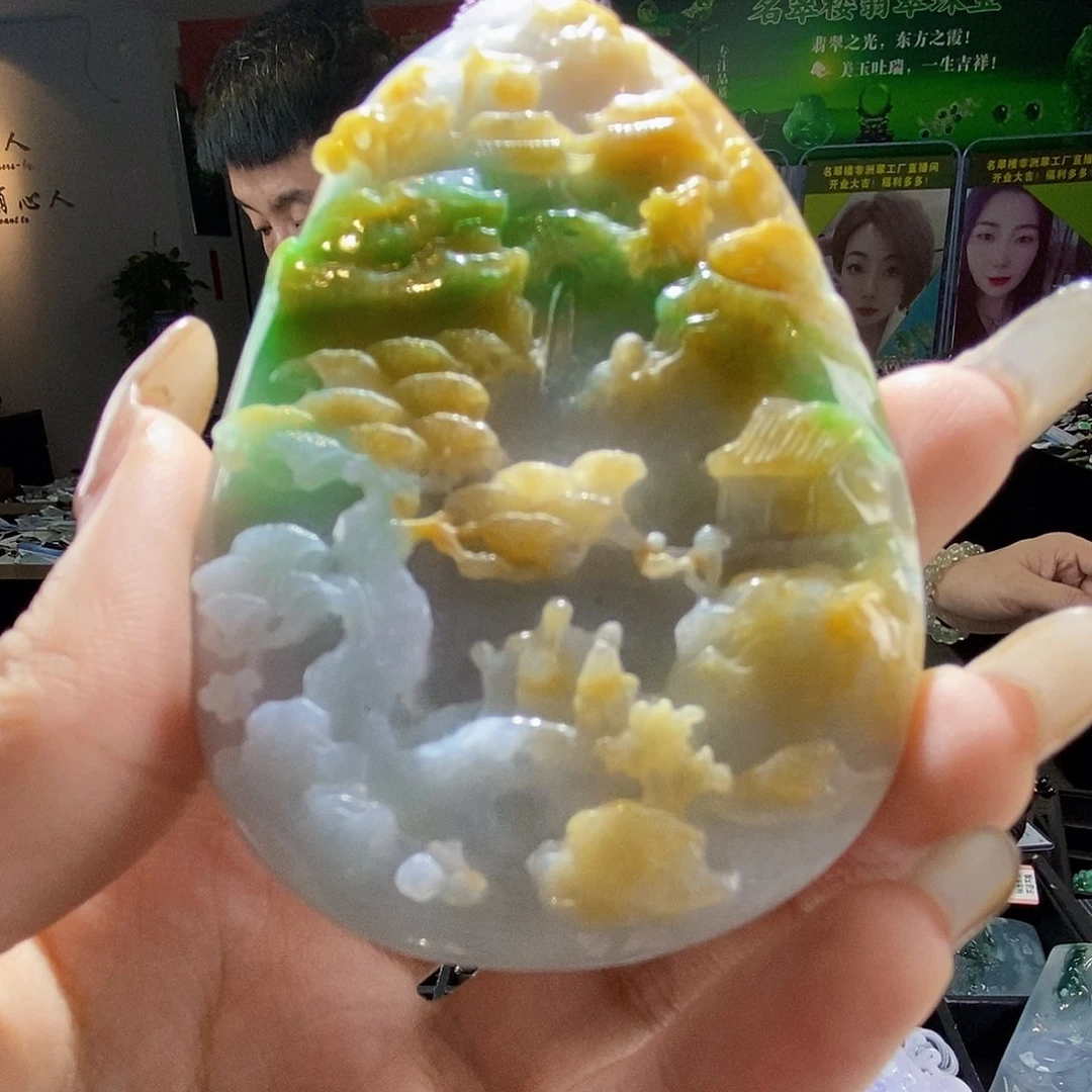 颈饰未镶嵌翡翠翡翠
