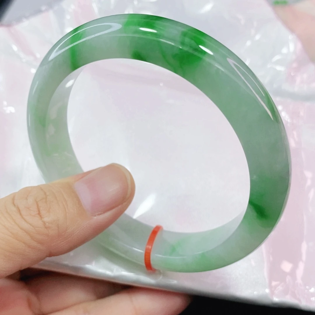 未镶嵌手镯翡翠57.6圈口高质量