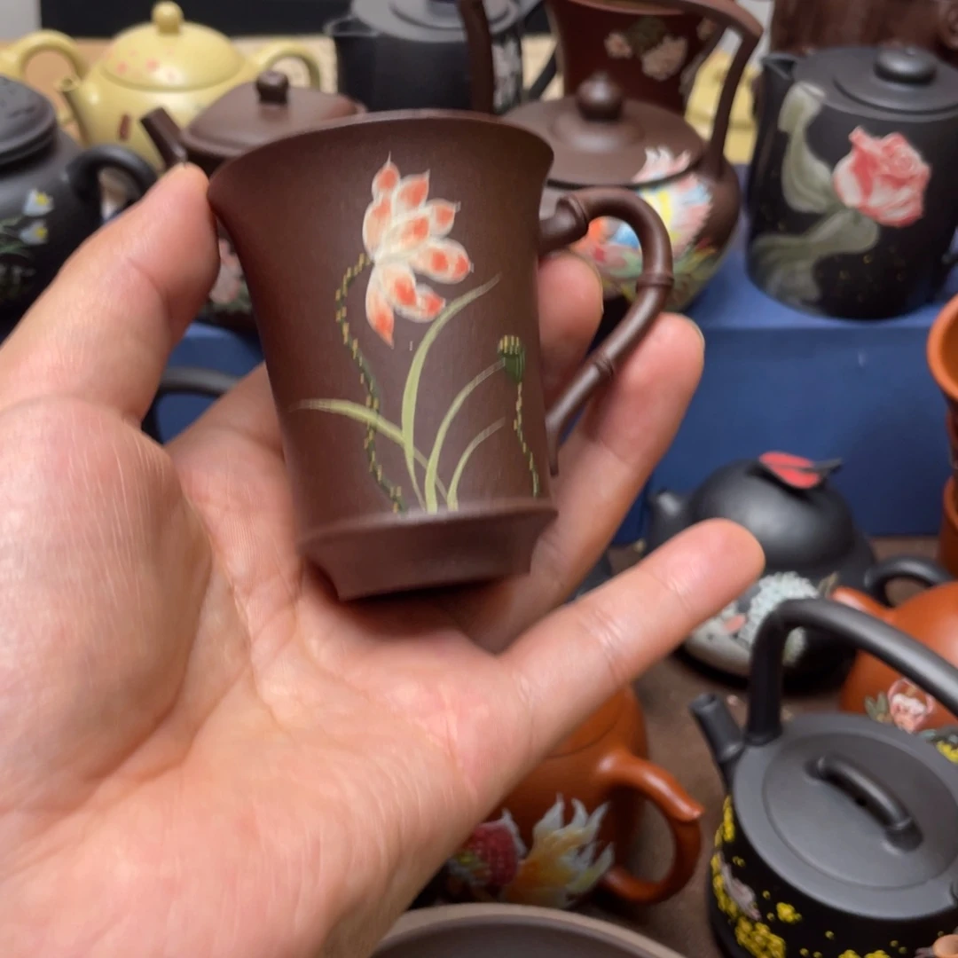 茶杯紫泥紫砂主人杯60cc