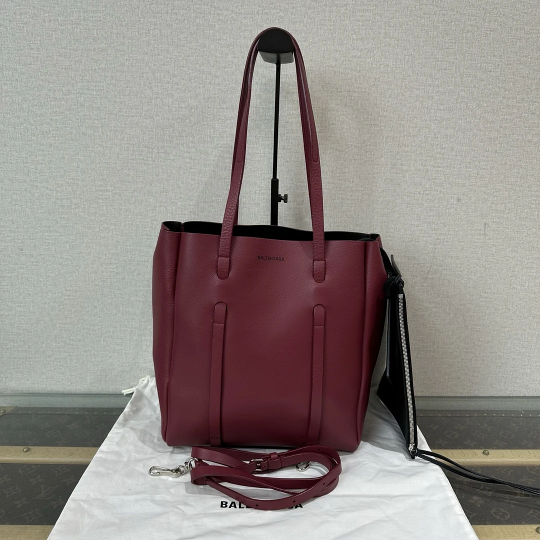 95新 Balenciaga/巴黎世家 everyday拼色子母手提购物袋 03054