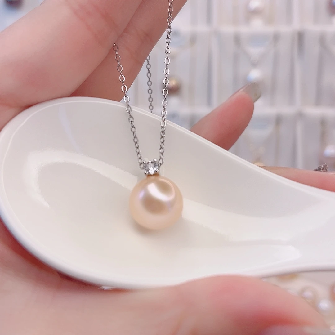 未镶嵌淡水珍珠吊坠(赠链)