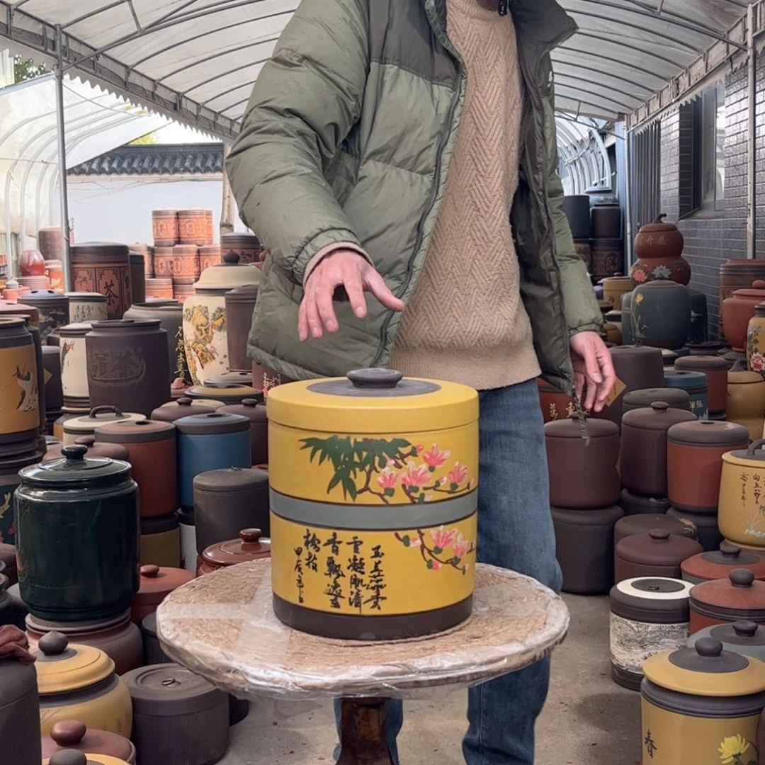 紫砂茶叶罐8 饼茶叶罐