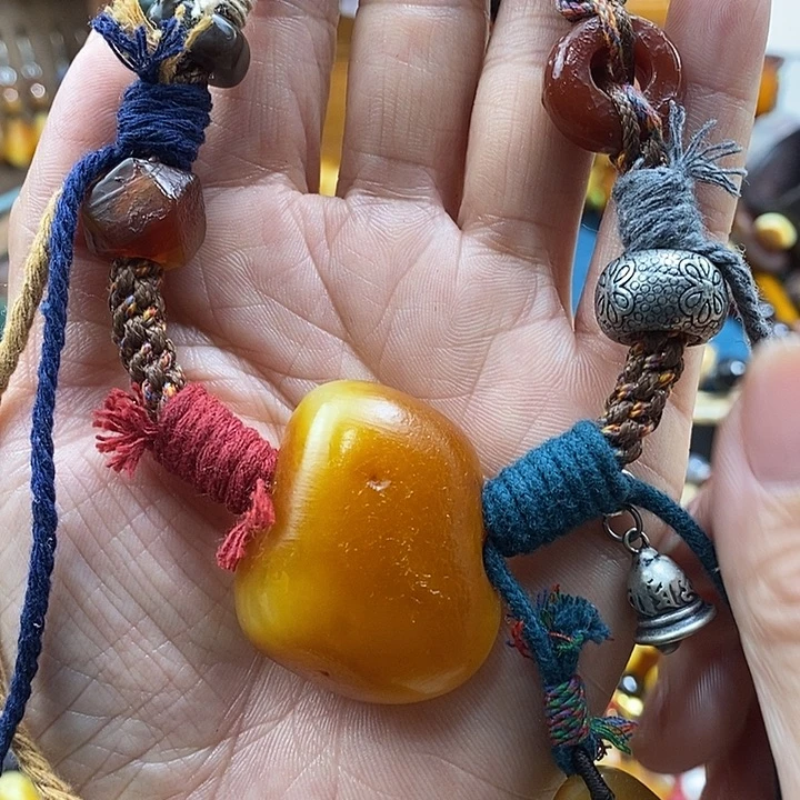 蜜蜡未镶嵌项链项链