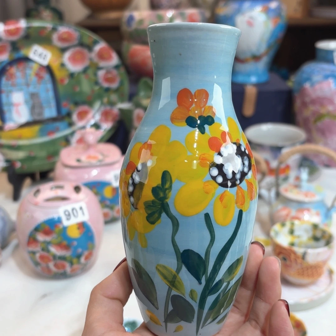 景德镇手绘高温釉下彩陶瓷茶具