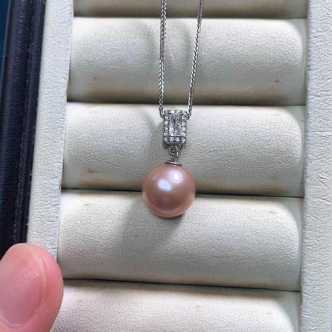 淡水珍珠颈饰银S925镶嵌