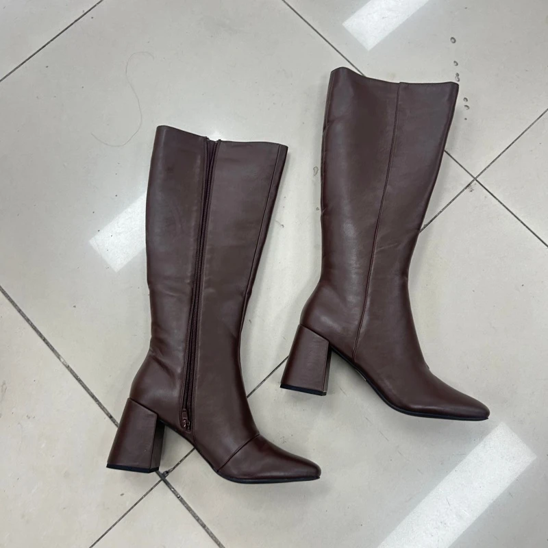 25款时尚休闲百搭外穿女鞋低跟时装靴-0729