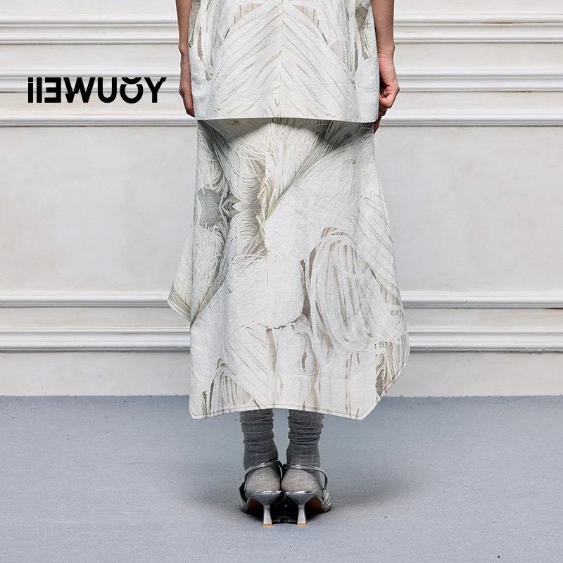 有尾YOUWEI面条主题异形裙摆半裙Y5825209半身裙