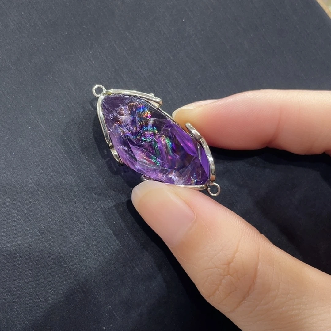 珠宝半成品合金水晶紫阿赛