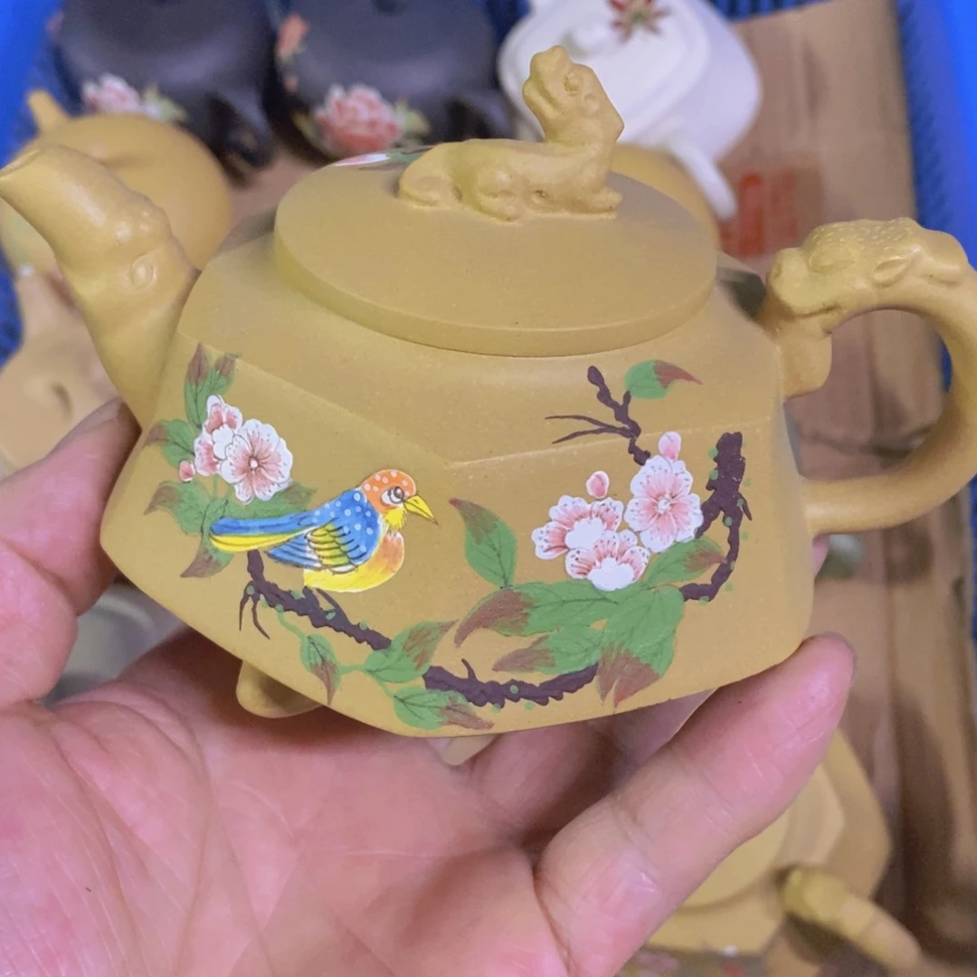 茶杯绿泥紫砂紫砂