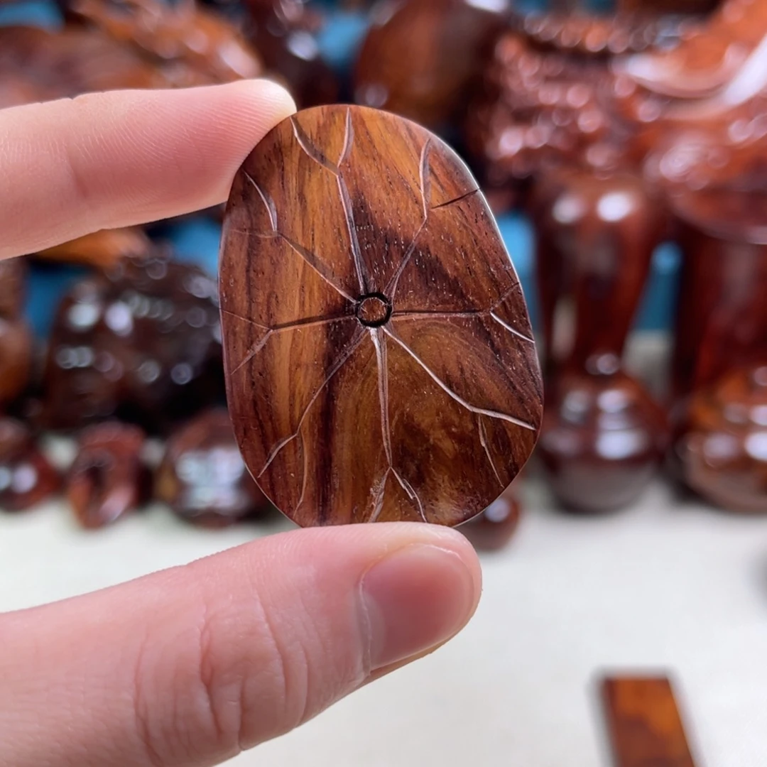 把件黄花梨/降香黄檀荷叶