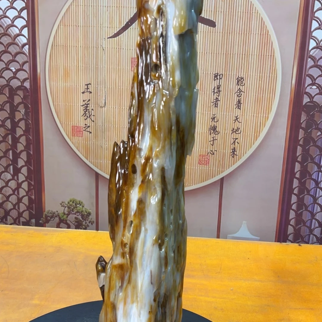 硅化玉（树化玉）未镶嵌摆件