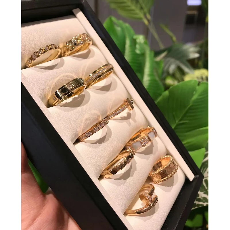 合金戒指 【月亮】戒指集合 高保色时尚气质高级网红百搭不掉色