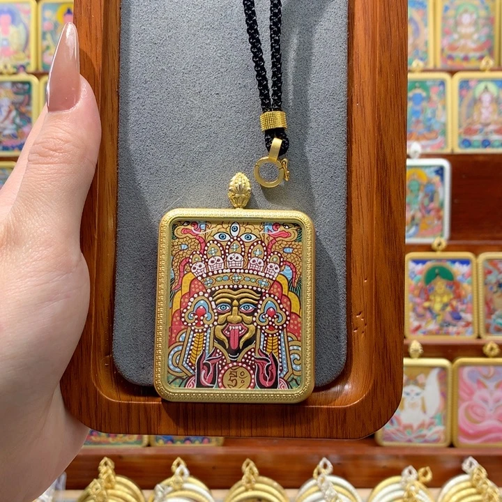 ****生吊坠般若唐卡非遗传承