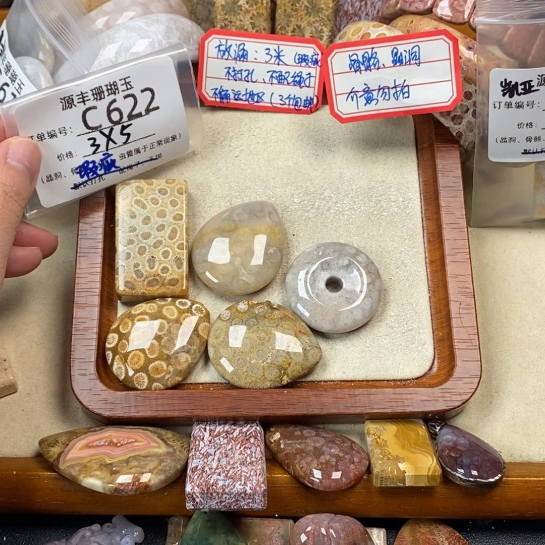 用***0硅化玉未镶嵌颈饰