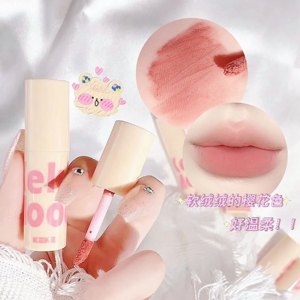 拍1到手六支！慕斯丝绒哑光唇泥温柔显白雾面保湿淡化唇纹持久学生