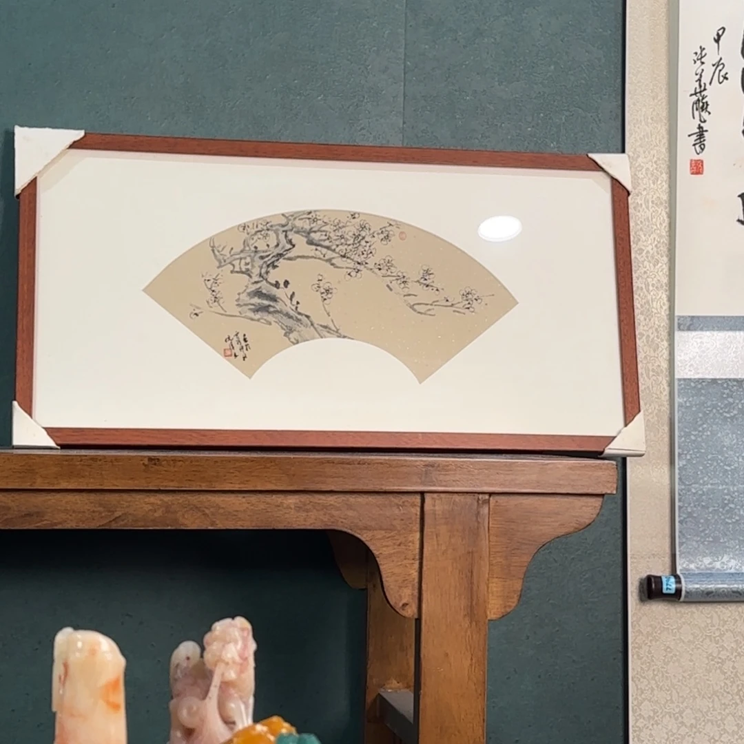 一***雨印石青田石倪郡阳画