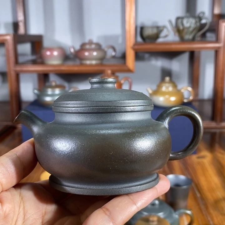 茶杯紫砂150cc颂金 底槽清