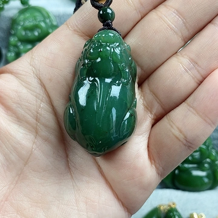 和田玉（碧玉）未镶嵌项链