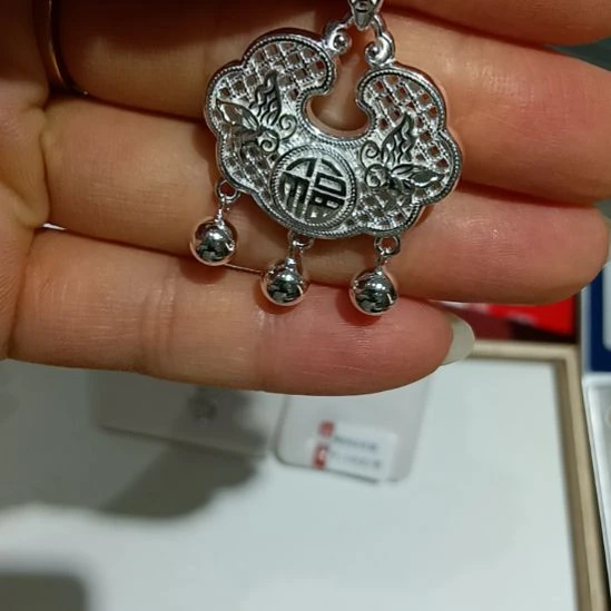 银S925镶嵌淡水珍珠耳饰