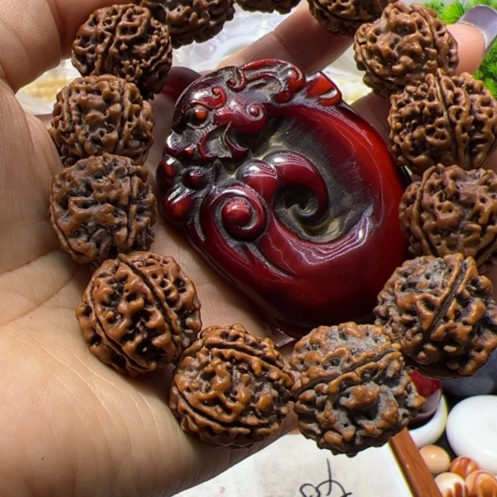 核桃手串/手链血西方大如意