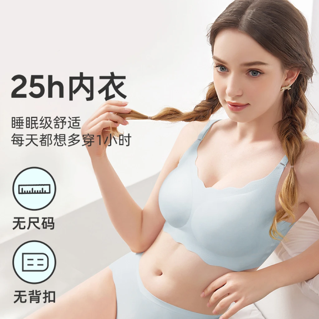 【25H无尺码-哺乳内衣】内衣轻薄透气孕妇哺乳文胸无痕舒适美背薄款
