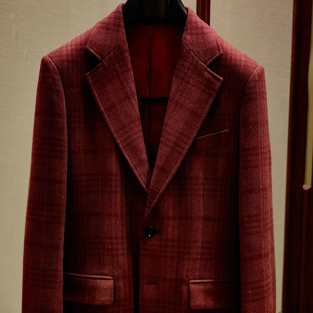 BerMolrol(貝曼伦)羊毛面料高级感休闲西服时尚男士