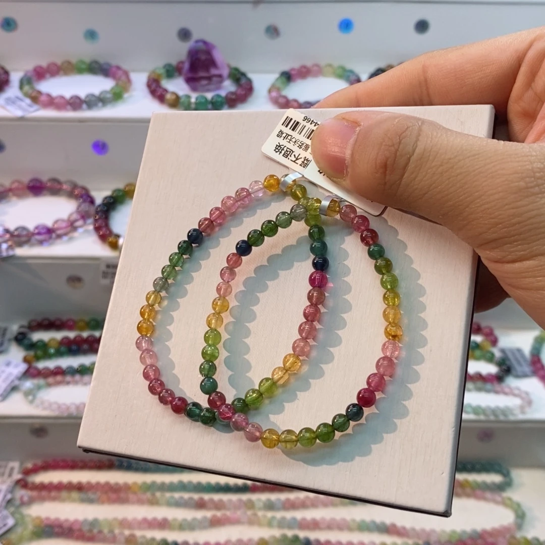 碧玺手串未镶嵌多样性发一条