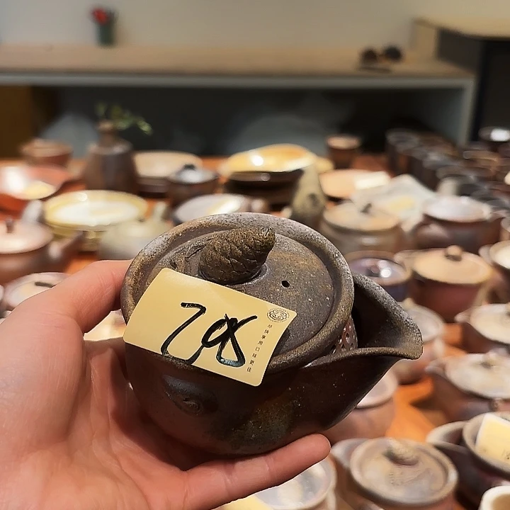 备前烧作品宝瓶款