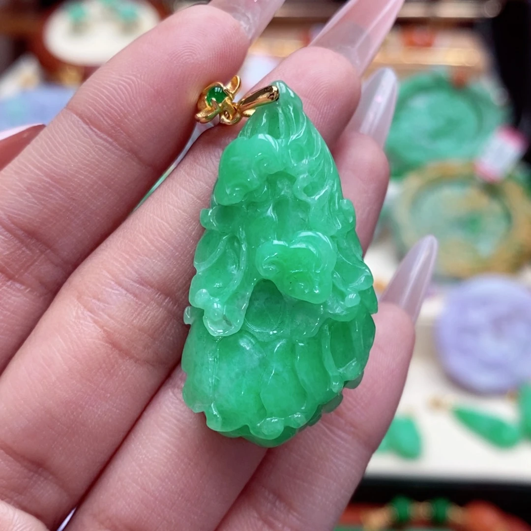 颈饰未镶嵌翡翠翡翠吊坠