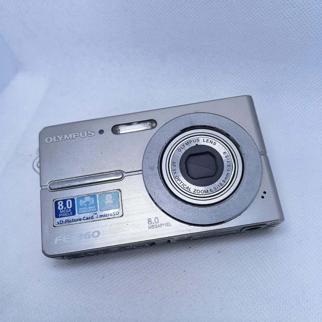 95新 Olympus/奥林巴斯 奥林巴斯FE-360 内存卡读卡器自备 NO退换