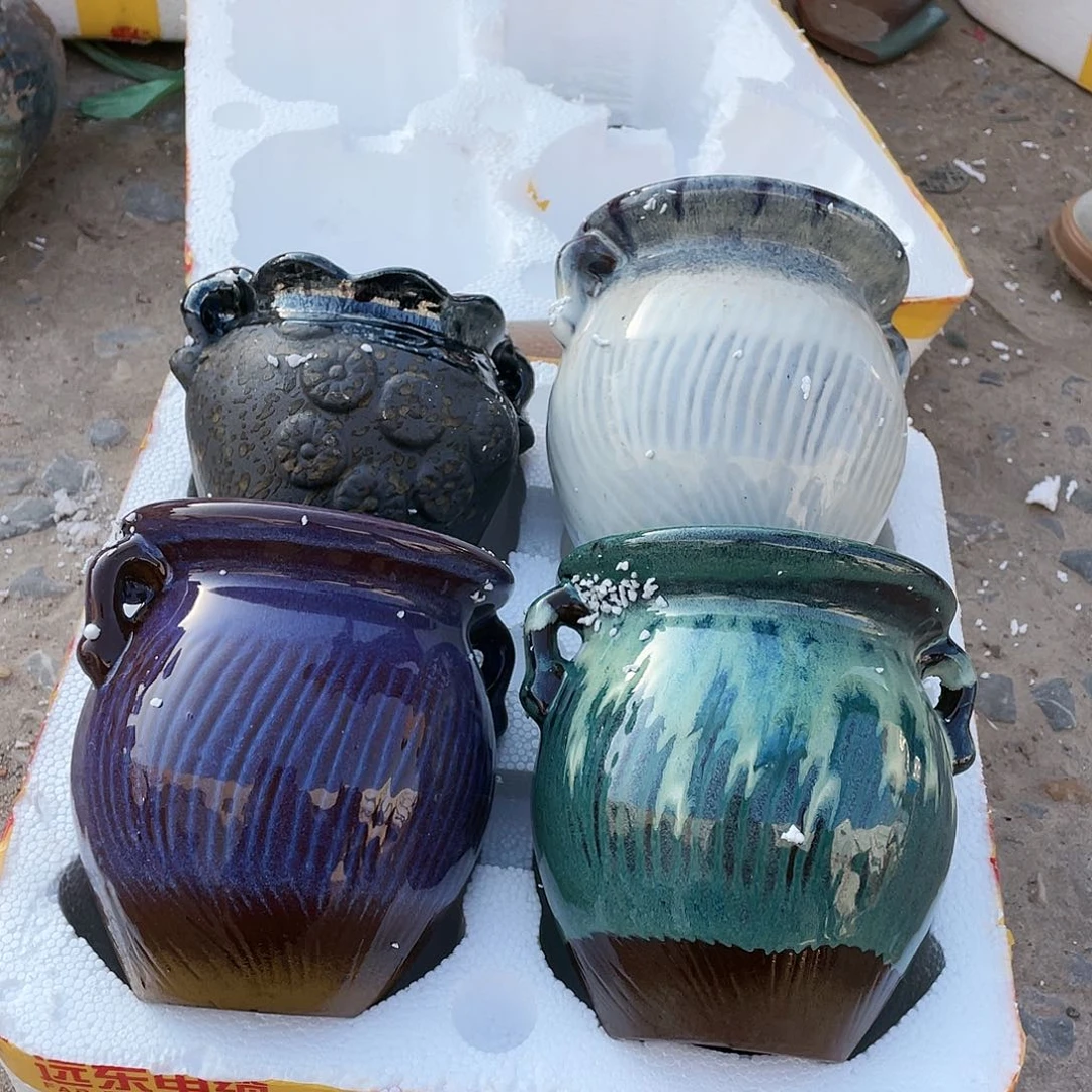 红陶宜兴紫砂花盆