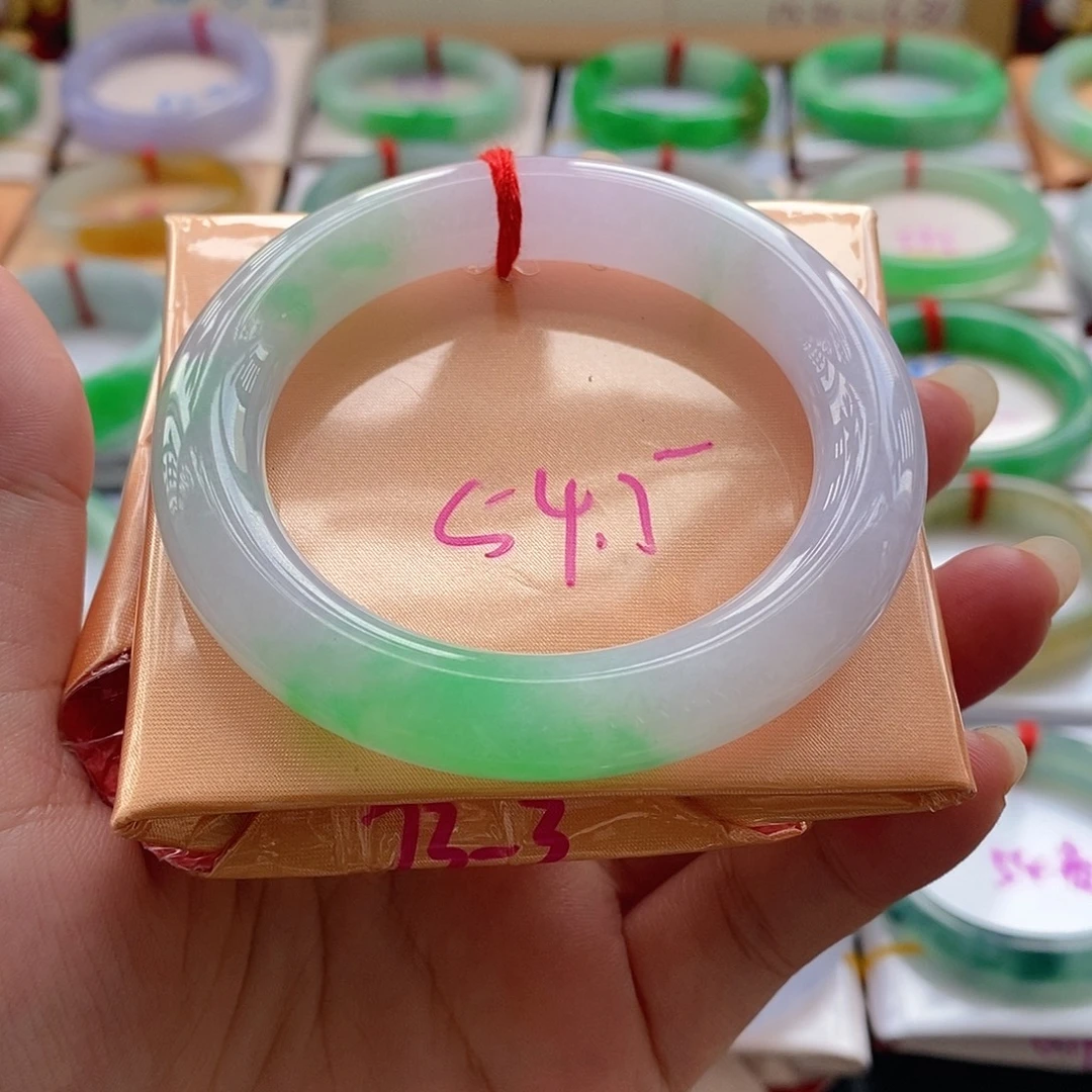 翡翠未镶嵌手镯27号