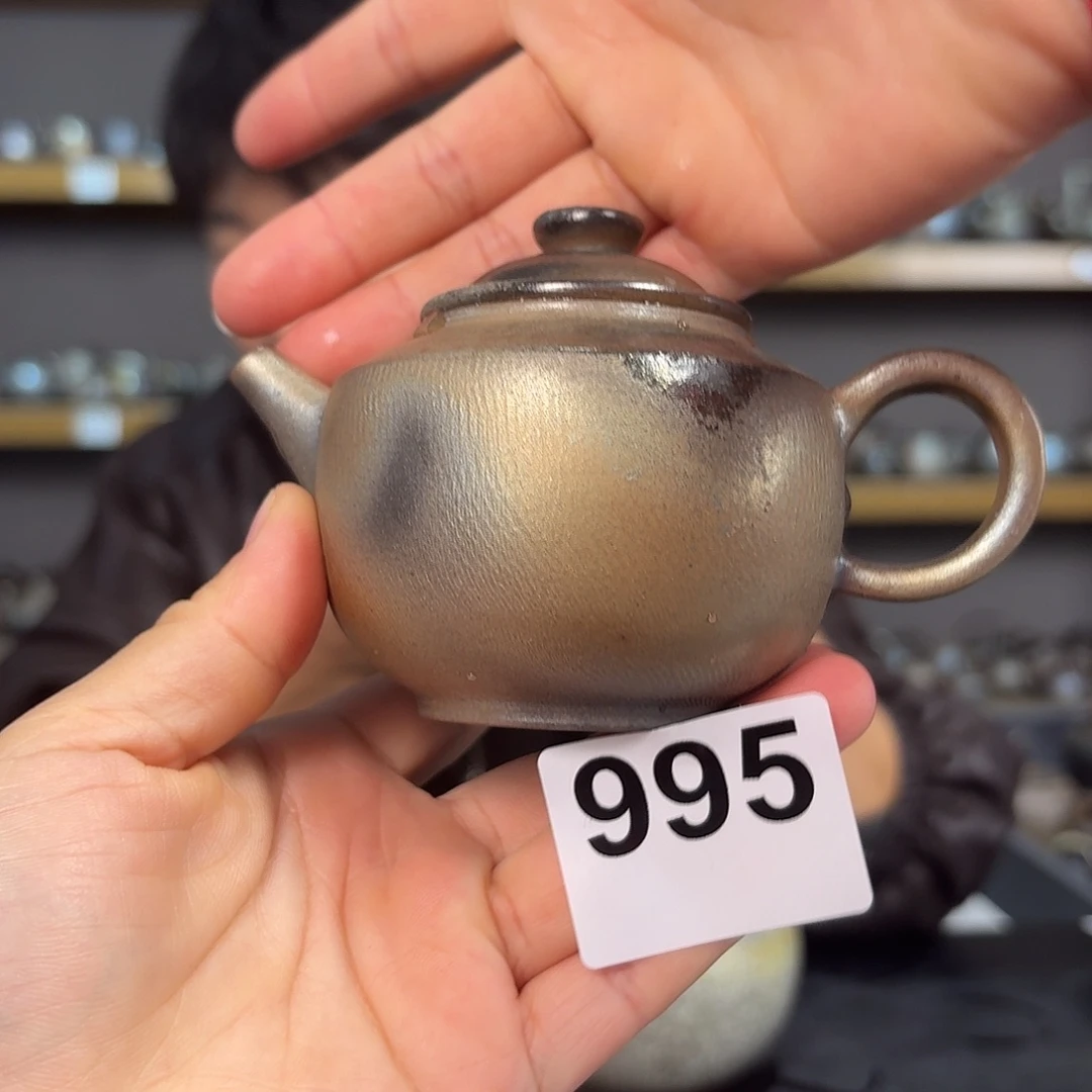 坭兴陶纯柴烧原矿泥料纯手工壶180毫升